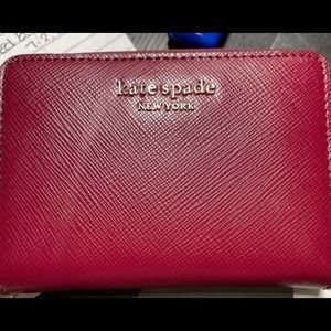 Kate Spade Red Spencer Zip cardholder